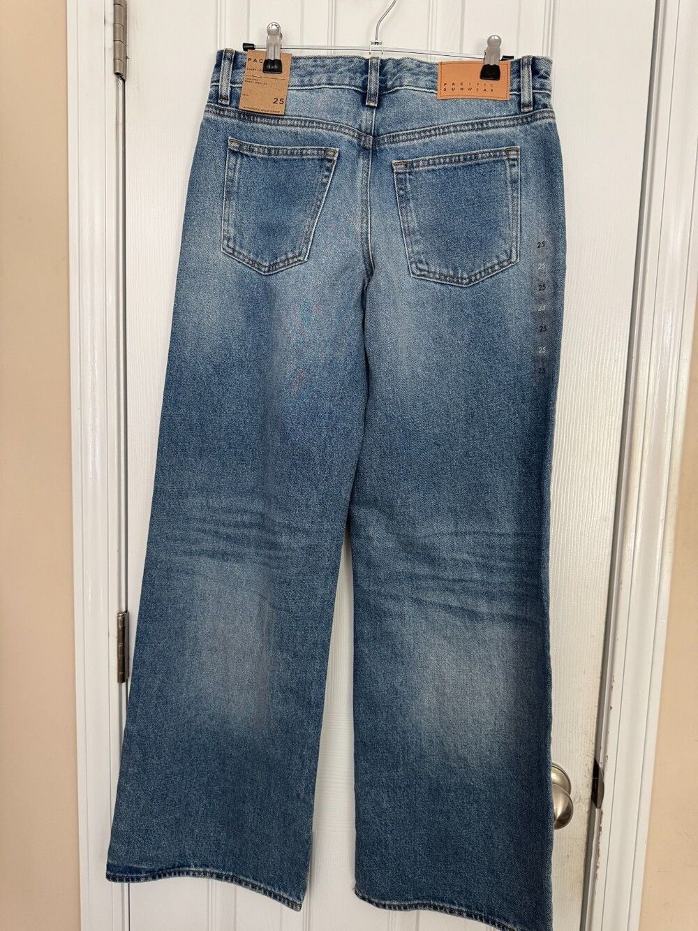 PacSun Casey Jeans Low Rise Baggy Size 25 Womens Med Wash NWT Y2K Wide Leg - Picture 3 of 10